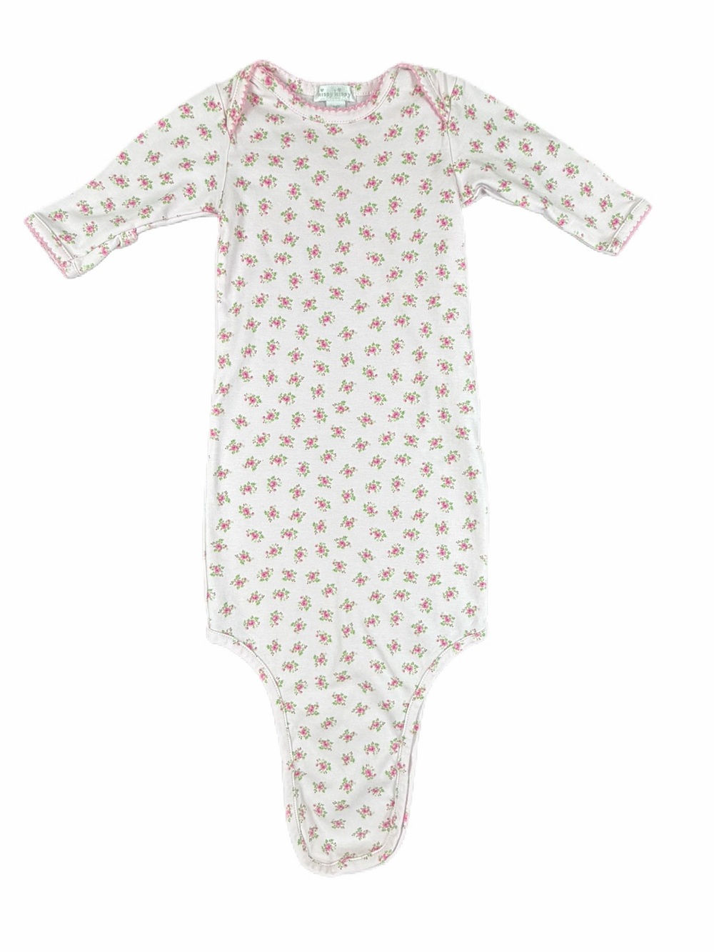 KISSY KISSY Floral Pima Cotton Knot Gown - Newborn